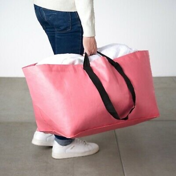 Ikea SLUKIS pink reusable shopping bag tote. NEW! - Picture 2 of 2